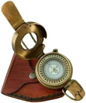 Brass Antique British Prismatic Military Vintage Pocket Compass Gift