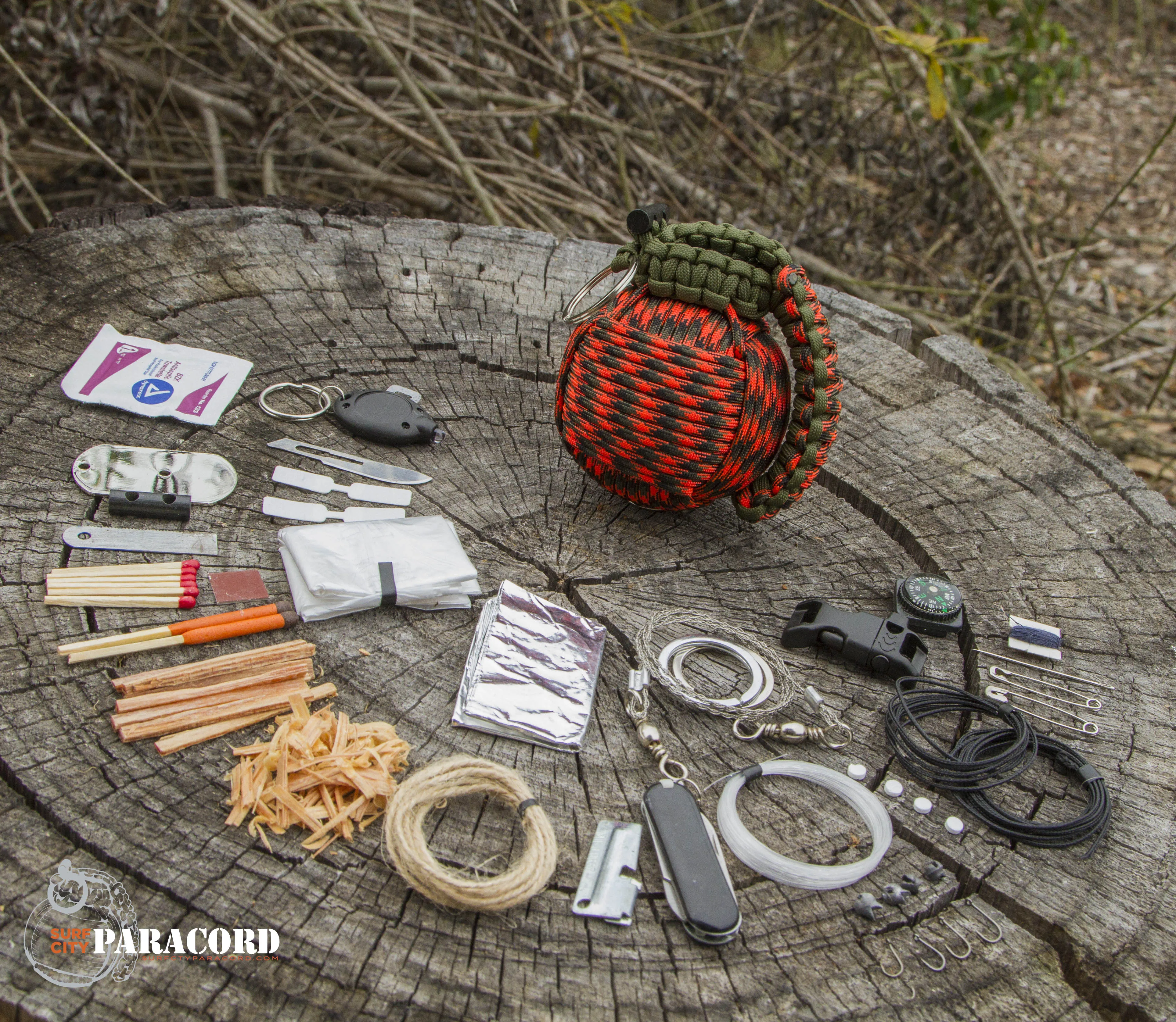 Bug Out Frag Pro / Advanced Paracord Survival Kit (Multi-Camo and Olive Drab)
