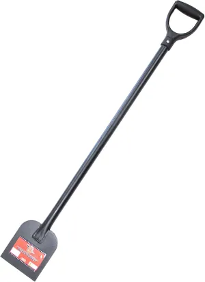 Bully Tools 92201 11-Gauge Steel Sidewalk and Ice Scraper with D-Grip Handle