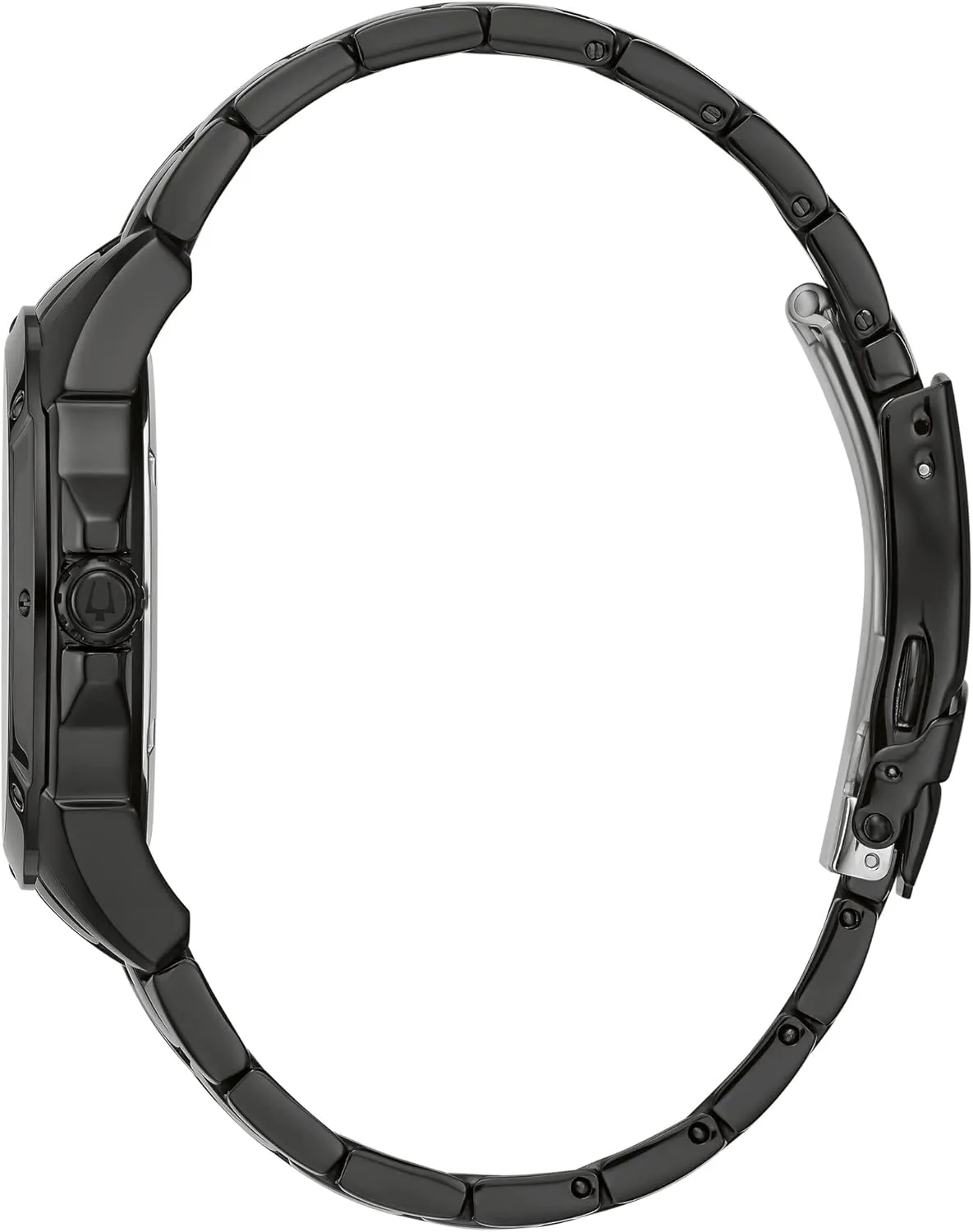Bulova Men's Classic Dress 6-Hand Multi-Function Day/Date Quartz Watch, Black Patterned Dial, 43mm