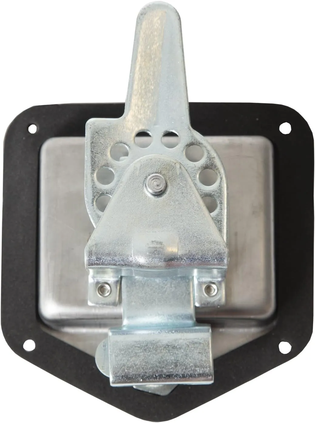 Buyers Products L8815 T-Handle Latch, Locking Single Point Latch With Gasket, With 2 Keys, Polished Stainless Steel, For Truck Bed Tool Boxes, Trailer Doors, RVs, Campers, Truck Cap Latch