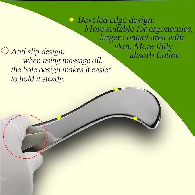 BYYDDIY Stainless Steel Gua Sha Muscle Scraper Tools