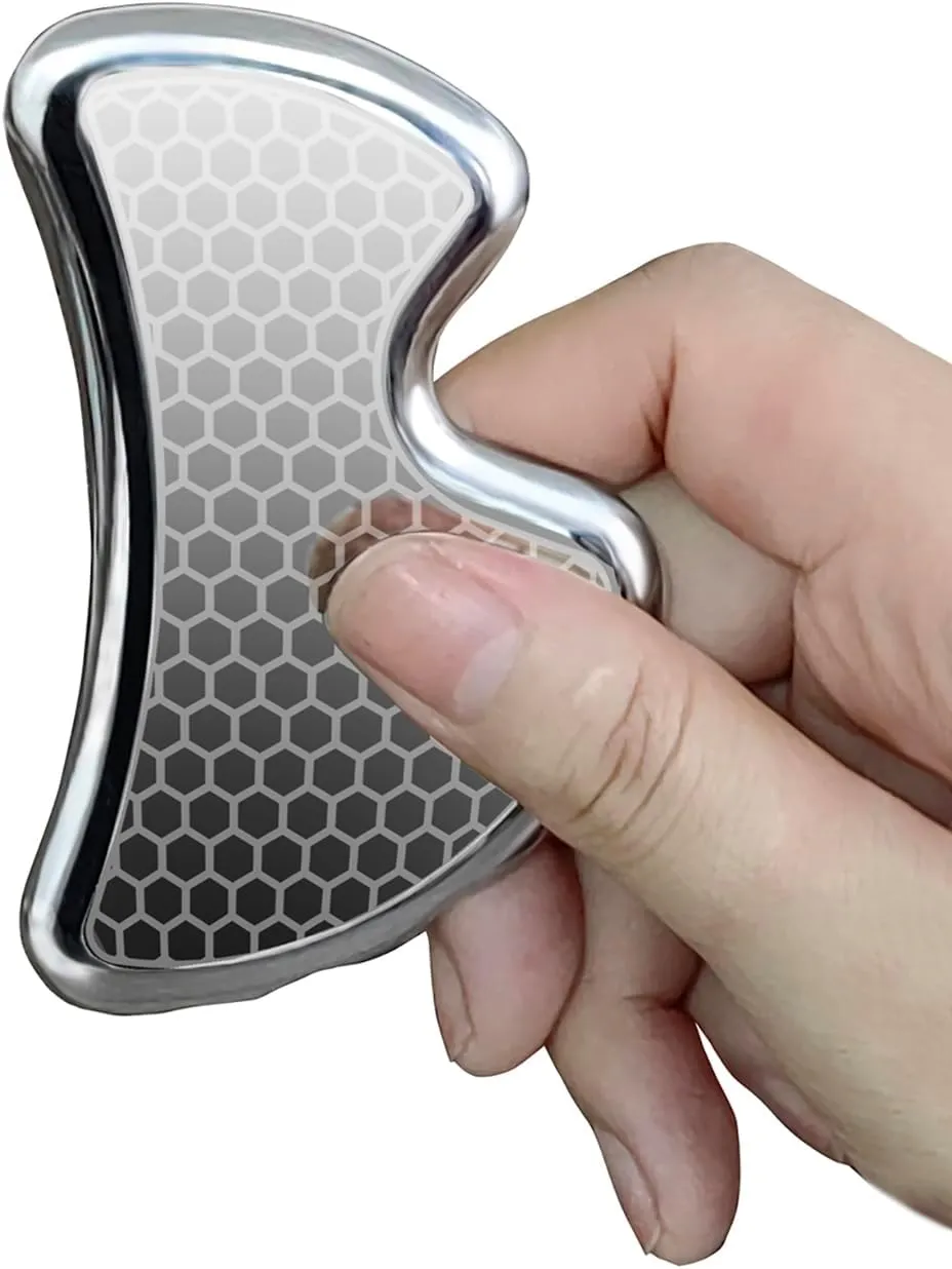 BYYDDIY Stainless Steel Gua Sha Scraper Kit - Scar Tissue & Muscle Scraping Tool for Physical Therapy & Fascia Massage