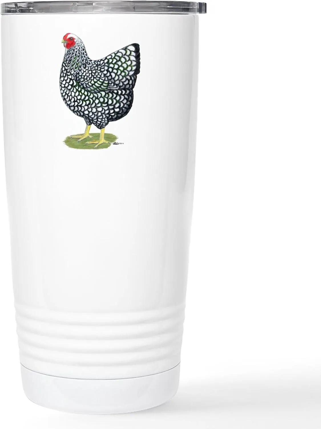 CafePress Wyandotte Silver Hen Stainless Steel Travel Mug 20 oz. Insulated Stainless Steel Coffee Tumbler