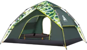 Camel Ultralarge 6 10 12 Double Layer Outdoor 2Living Rooms and 1Hall Family Camping Tent in Large Space Tent