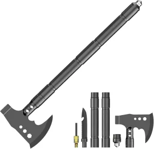 Camping Axe Folding Portable Survival et Multi-Tool with Hammer for Outdoor Camping Hiking