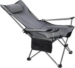 Camping Chairs Camping Chair Heavy Duty Portable Lawn Folding Backpack Chairs for Adults Outdoor Arm Chair with Cup Holder Pillow Portable Folding Chair