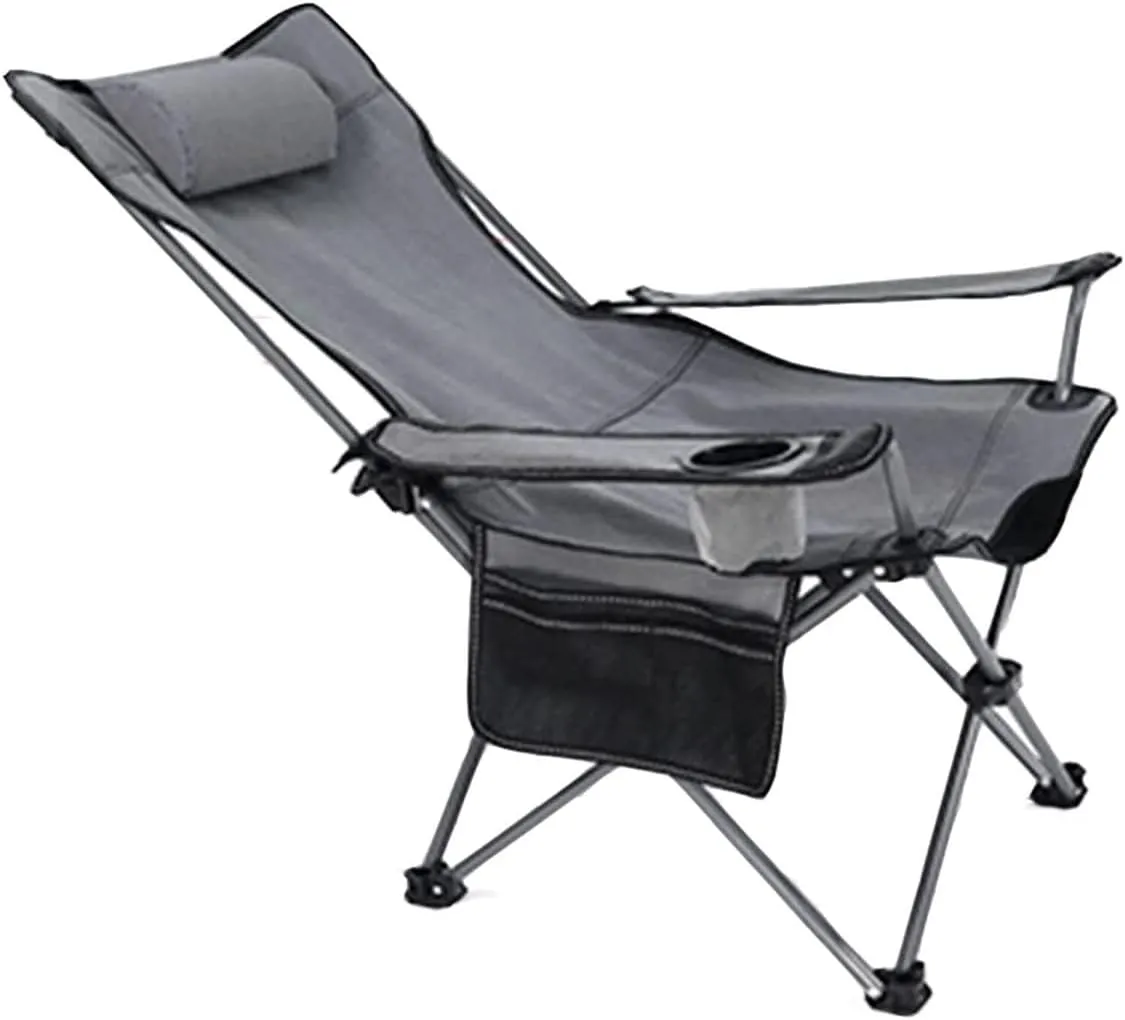 Camping Chairs Camping Chair Heavy Duty Portable Lawn Folding Backpack Chairs for Adults Outdoor Arm Chair with Cup Holder Pillow Portable Folding Chair