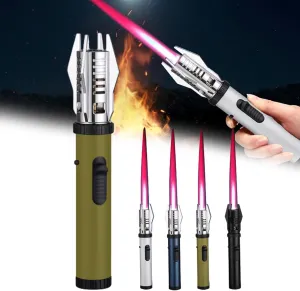 Camping Outdoor Windproof Straight Flame Lighter, Straight Flame Lighter, Windproof Straight Flame Lighter, Household Kitchen Torch Lighter