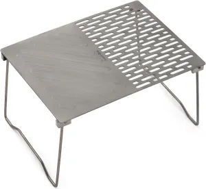 Camping table Folding Campfi Grill Portable Ti BBQ Grill Outdoor Hiking Camping Grill with Legs Lightweight Camp Tables Portable Foldable