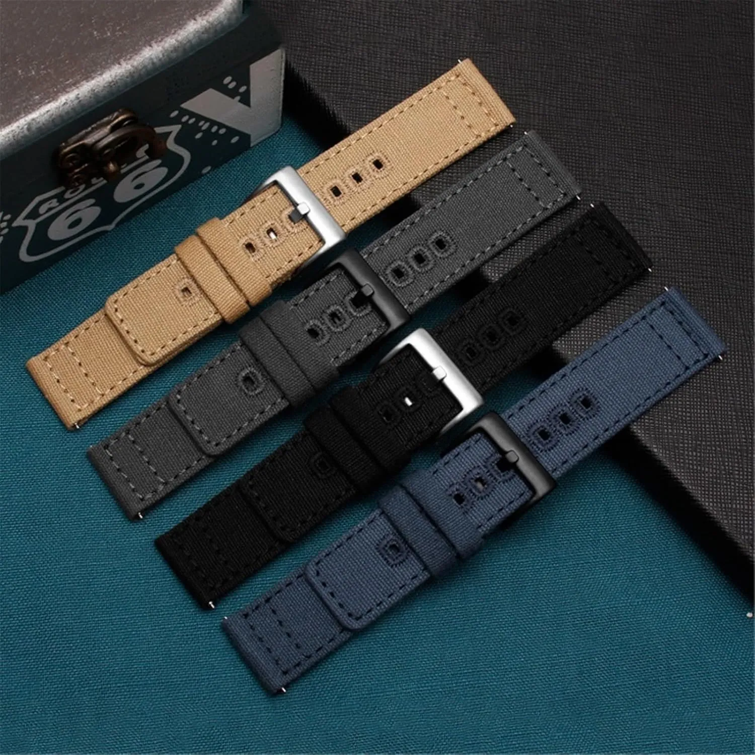 Canvas Nylon Watch Strap 18mm 19mm 20mm 22mm Nylon Watchbands Replacement Bracelet Wrist Band Watch
