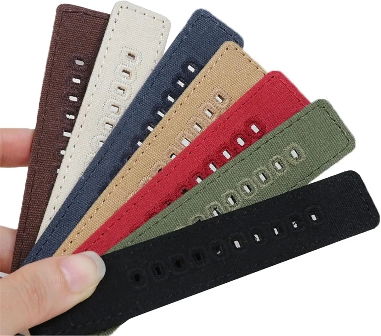 Canvas Nylon Watch Strap 18mm 19mm 20mm 22mm Nylon Watchbands Replacement Bracelet Wrist Band Watch