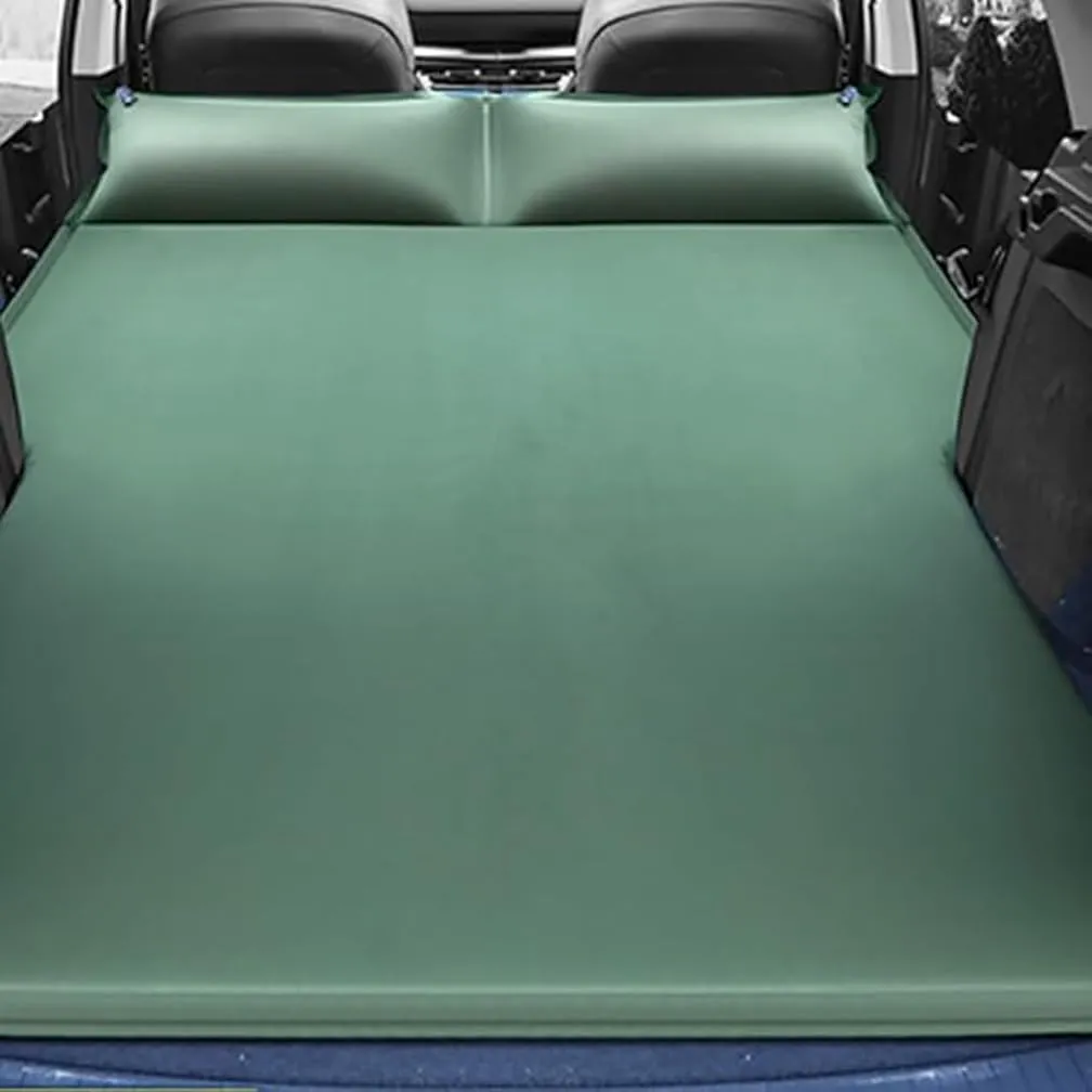 Car Inflatable Mattress, for Volkswagen VW Atlas (7-Seater) 2018-2025 Outdoor Camping Travel Portable Sleeping Pad AdjustableWear Resistant, Auto Accessories,F-Green