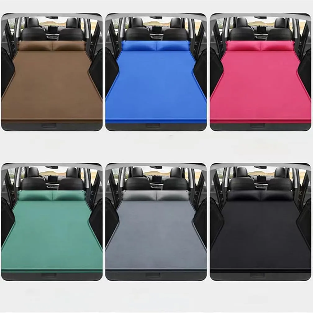 Car Inflatable Mattress, for Volkswagen VW Atlas (7-Seater) 2018-2025 Outdoor Camping Travel Portable Sleeping Pad AdjustableWear Resistant, Auto Accessories,F-Green