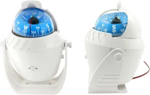 Car Navigation Marine, with Magnetic Declination Adjustment,Multifunction Digital Navigation with Night Lighting for Marine Boat Truck,White
