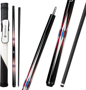 Carbon Fiber Pool Cue Stick 10.5mm/11.8mm/12.5mm,Low Deflection Pool Stick,Professional Cue Stick with Case