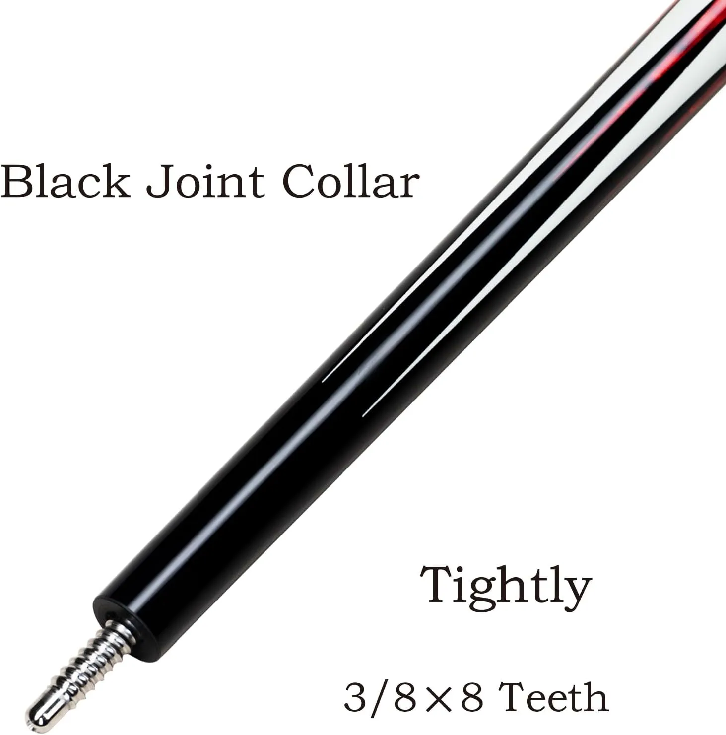 Carbon Fiber Pool Cue Stick 10.5mm/11.8mm/12.5mm,Low Deflection Pool Stick,Professional Cue Stick with Case