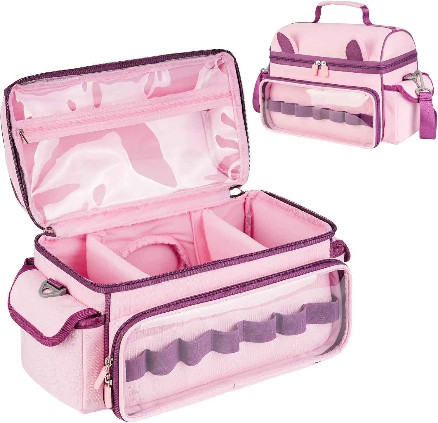Carrying Case Compatible with Toniebox Starter Set,Cute Storage Bag for Tonies Figures Characters,Tonies Headphones & Accessories