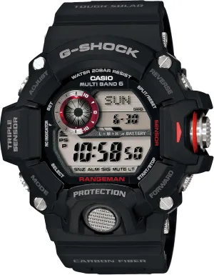 Casio Men's GW-9400J-1JF G-Shock Digital G Rangeman Series Multiband 6, Black Watch