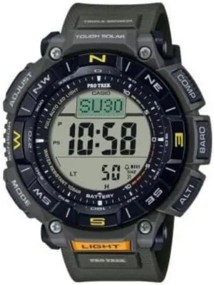 Casio PRG340 Series | Pro Trek | 100 Meter Water Resistance | Compass | Alt/Baro-Thermo | Tough Solar Power | 1-100 SEC Stopwatch | Countdown Timer | World Time