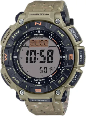 Casio Pro Trek Tough Solar Environmentally Friendly Bio-Based Resin Digital Watch