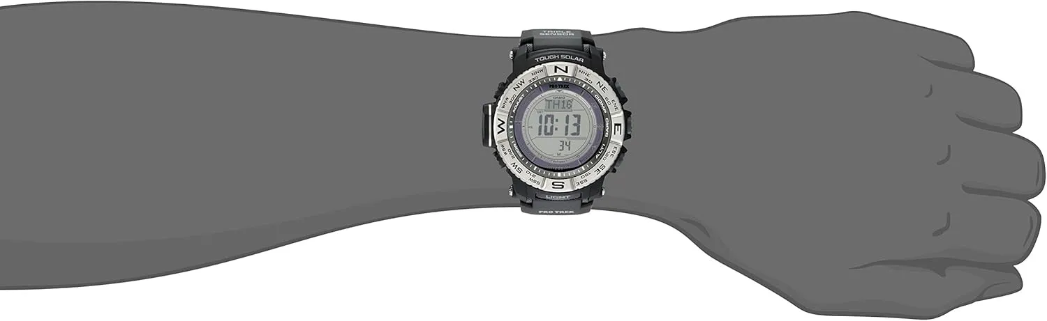 Casio PRW3500 Series | Pro Trek | 100M WR | Compass | Alt/Baro-Thermo | Tough Solar Power | Atomic Timekeeping | 1-100 SEC Stopwatch | Countdown Timer | World Time