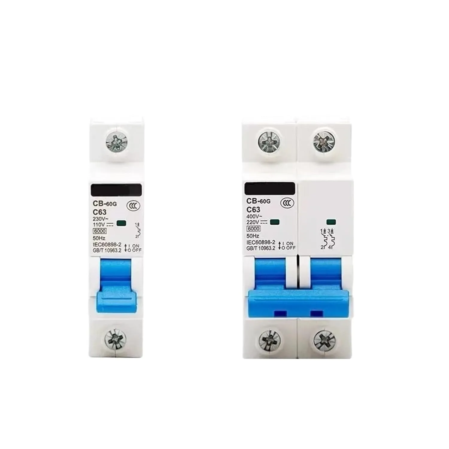 CB-125G 2P 80A 100A 125A DC 125V/220V AC400V Miniature Circuit Breaker MCB(1P DC110V,50A)
