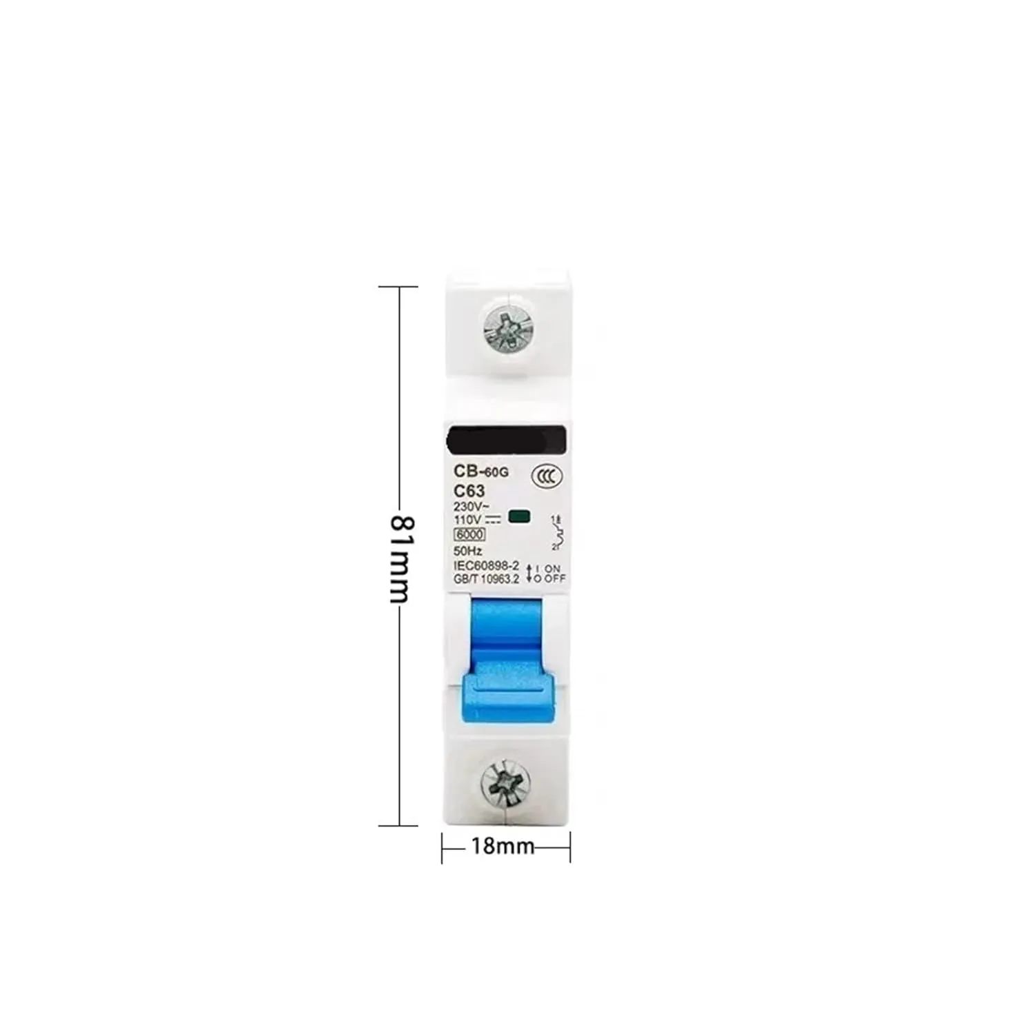CB-125G 2P 80A 100A 125A DC 125V/220V AC400V Miniature Circuit Breaker MCB(1P DC110V,50A)
