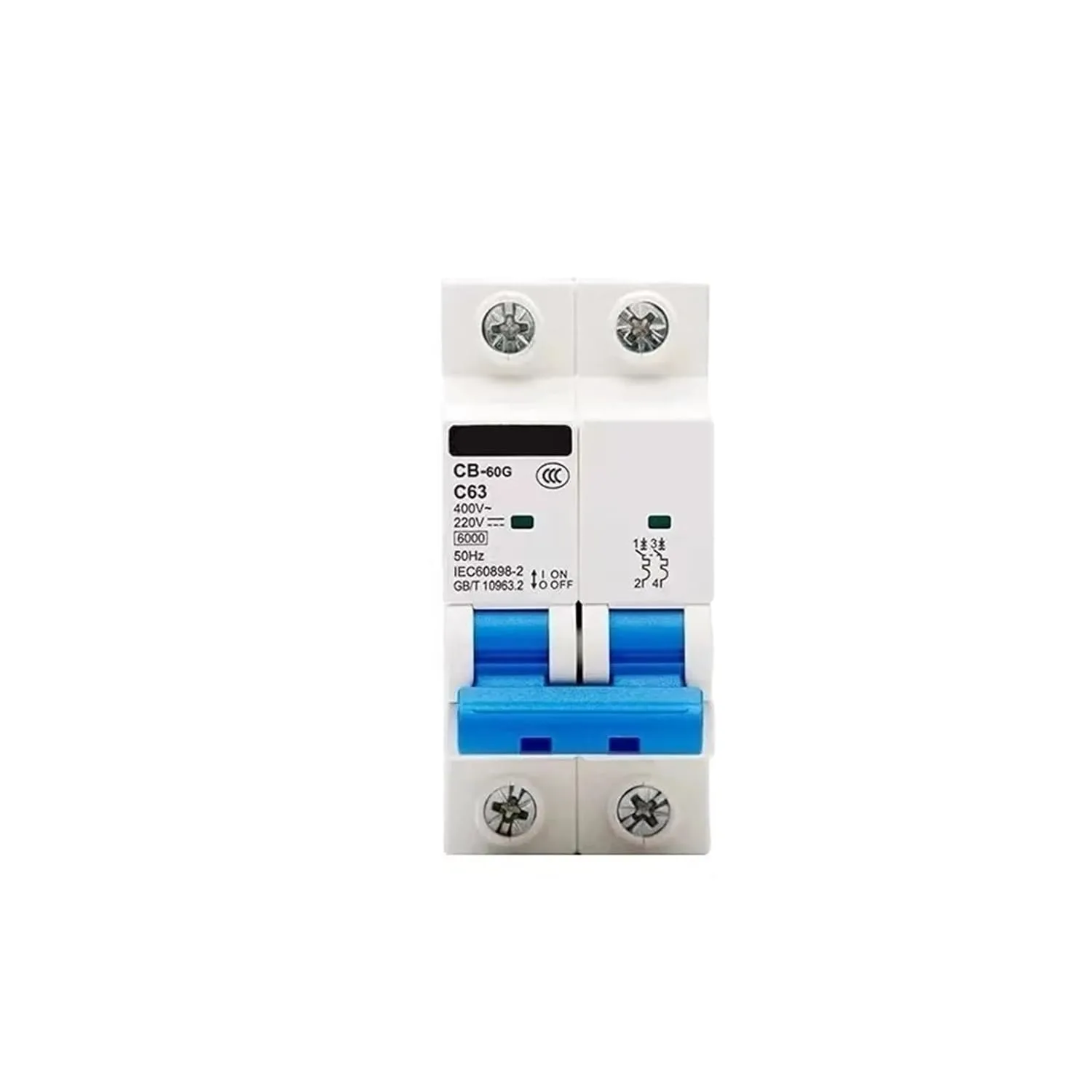 CB-125G 2P 80A 100A 125A DC 125V/220V AC400V Miniature Circuit Breaker MCB(1P DC110V,50A)