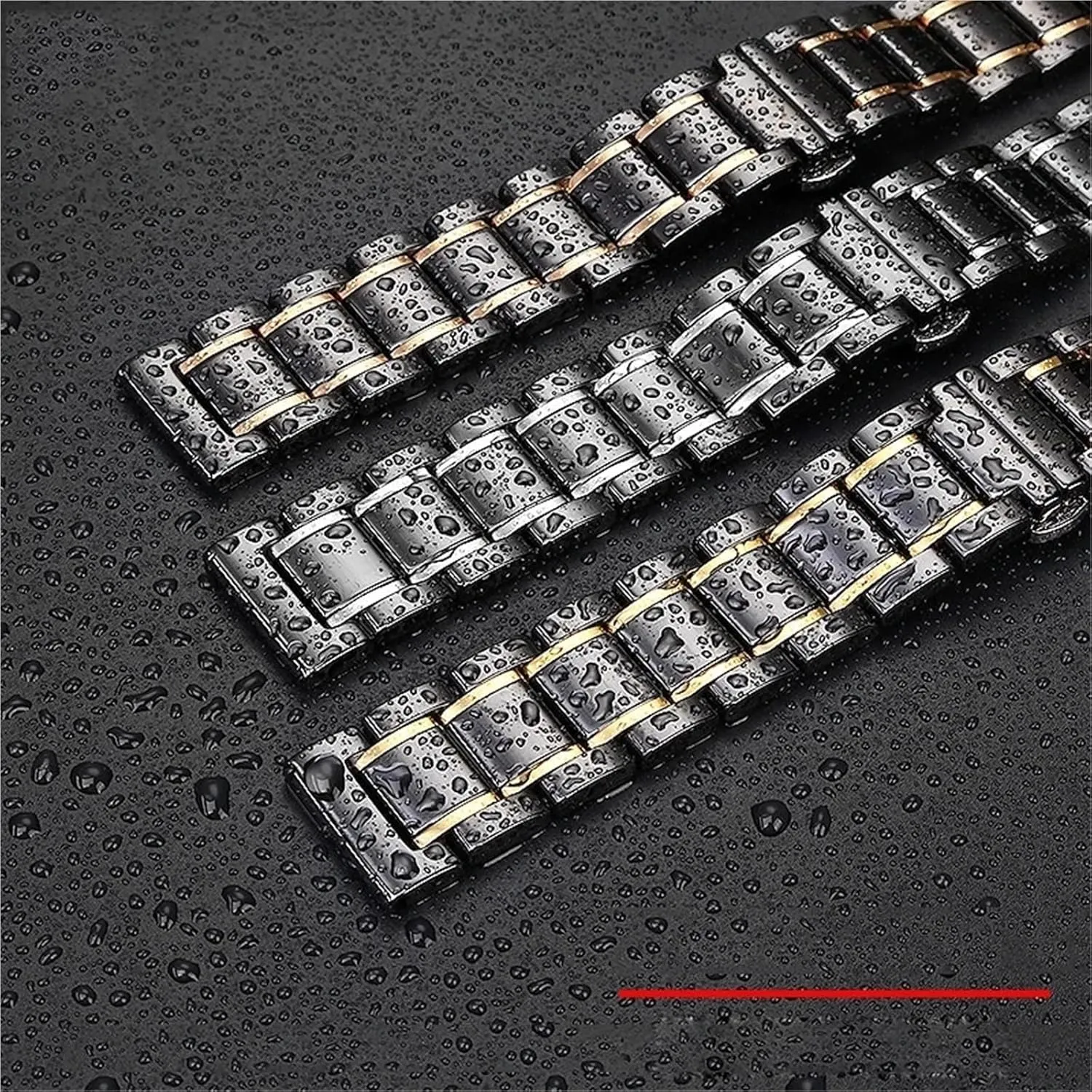 Ceramics Stainless Steel Watch Strap Removable Replacement Metal Bands Men Women Universal 16mm Wristband