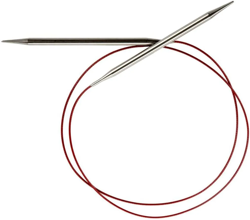 ChiaoGoo Red Lace Circular 40 inch (102cm) Stainless Steel Knitting Needle Size US 13 (9mm) 7040-13