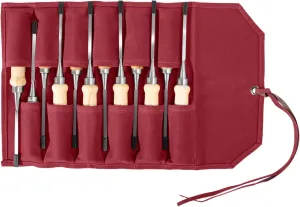 Chisel Roll,12 Pockets Roll Up Tool Pouch,Waxed Canvas Small Tool Roll Organizer and Wrench Roll Up Pouch,Store Chisel,Wrench,Pliers,Carving Knife,Best Gifts Bag for Carpenter
