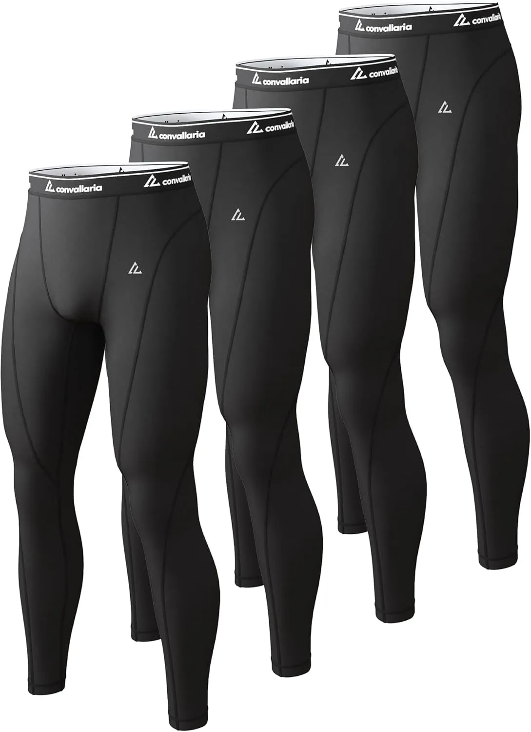 CL convallaria 1 2 4 Pack Mens Thermal Underwear Long Johns Compression Pants Athletic Leggings Base Layer Bottoms