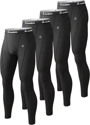 CL convallaria 1 2 4 Pack Mens Thermal Underwear Long Johns Compression Pants Athletic Leggings Base Layer Bottoms
