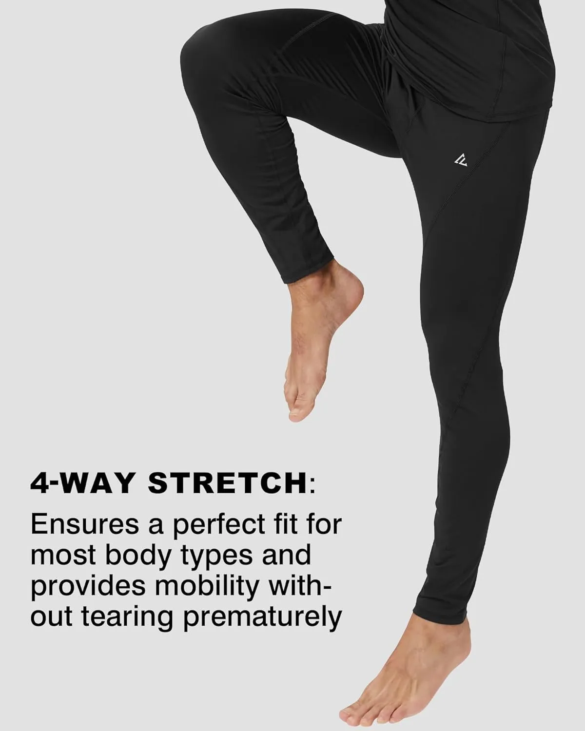 CL convallaria 1 2 4 Pack Mens Thermal Underwear Long Johns Compression Pants Athletic Leggings Base Layer Bottoms