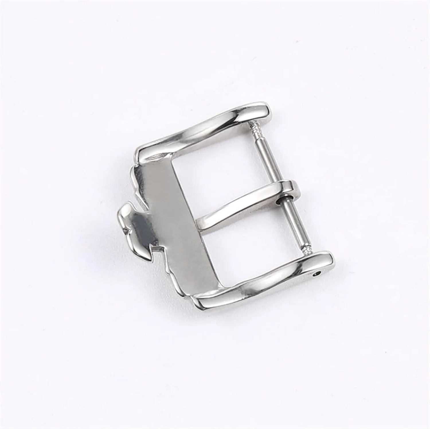 Classic 18mm Silver Gold Rosegold Pin Stainless Steel Deployment Clasp Folding Buckle for Jaeger-lecoultre Watchband (Color : Rose Gold, Size : 18mm)