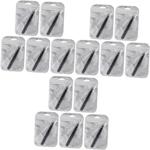 CLISPEED 15pcs Stainless Steel Eyebrow Tweezers Men and Women Portable Eyebrow Clips for Home and Travel Ergonomic Design for Easy Use for Grooming and Makeup
