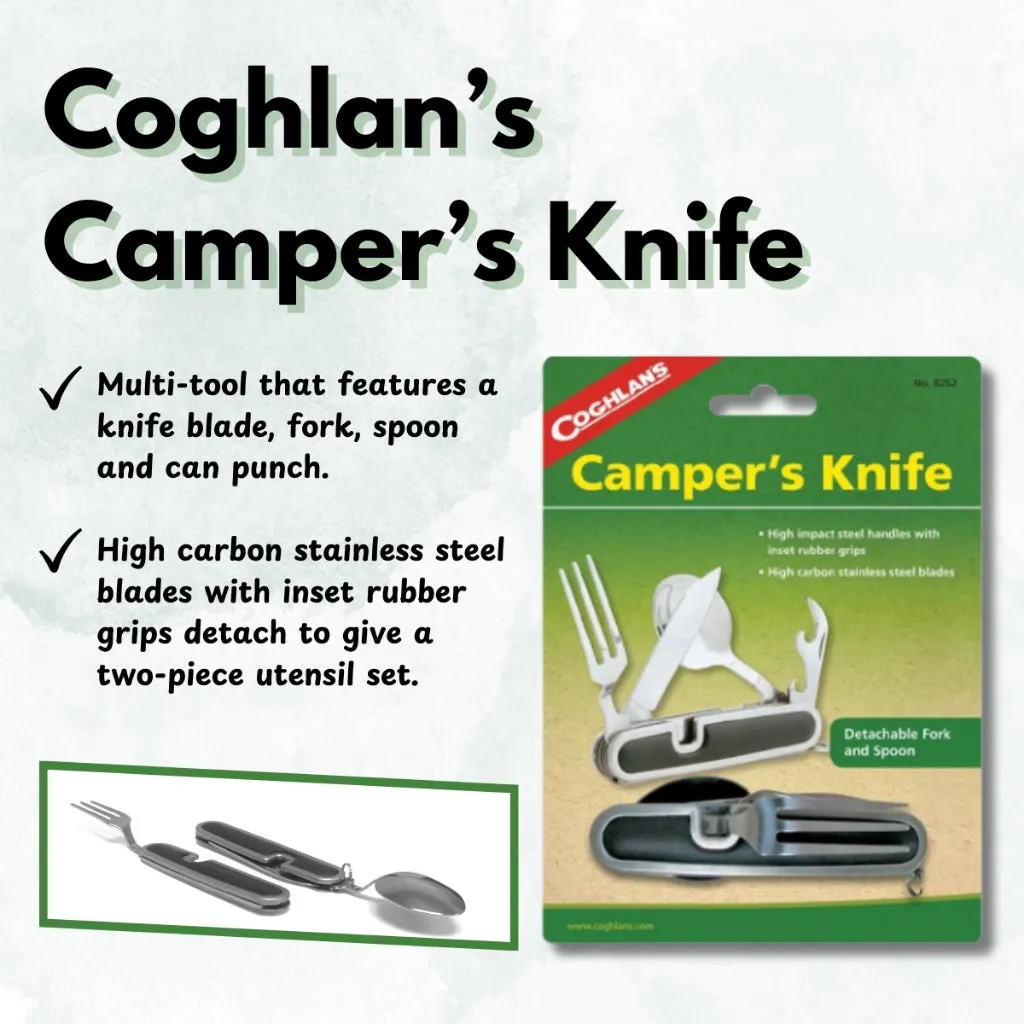 Coghlan's Campers Knife - High Carbon Stainless Steel Blades