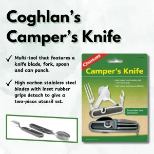 Coghlan's Campers Knife - High Carbon Stainless Steel Blades