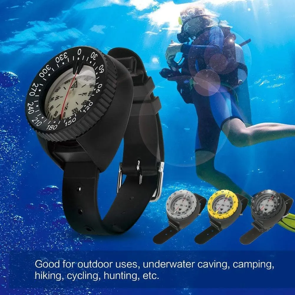 Compass Digital Compass Dive Compass Wrist Compass Marine Compass for Outdoor Sports Diving Survival Emergency