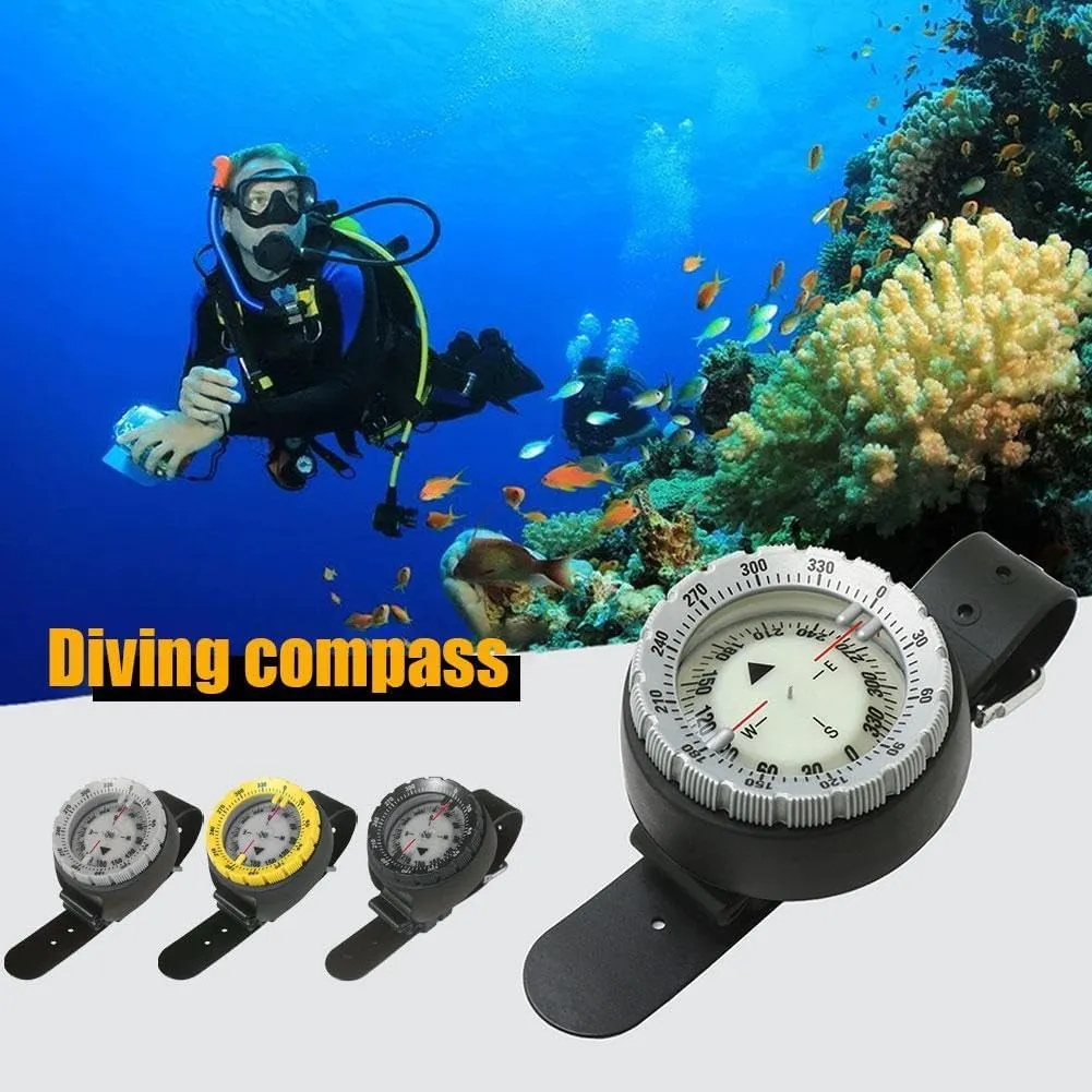 Compass Digital Compass Dive Compass Wrist Compass Marine Compass for Outdoor Sports Diving Survival Emergency