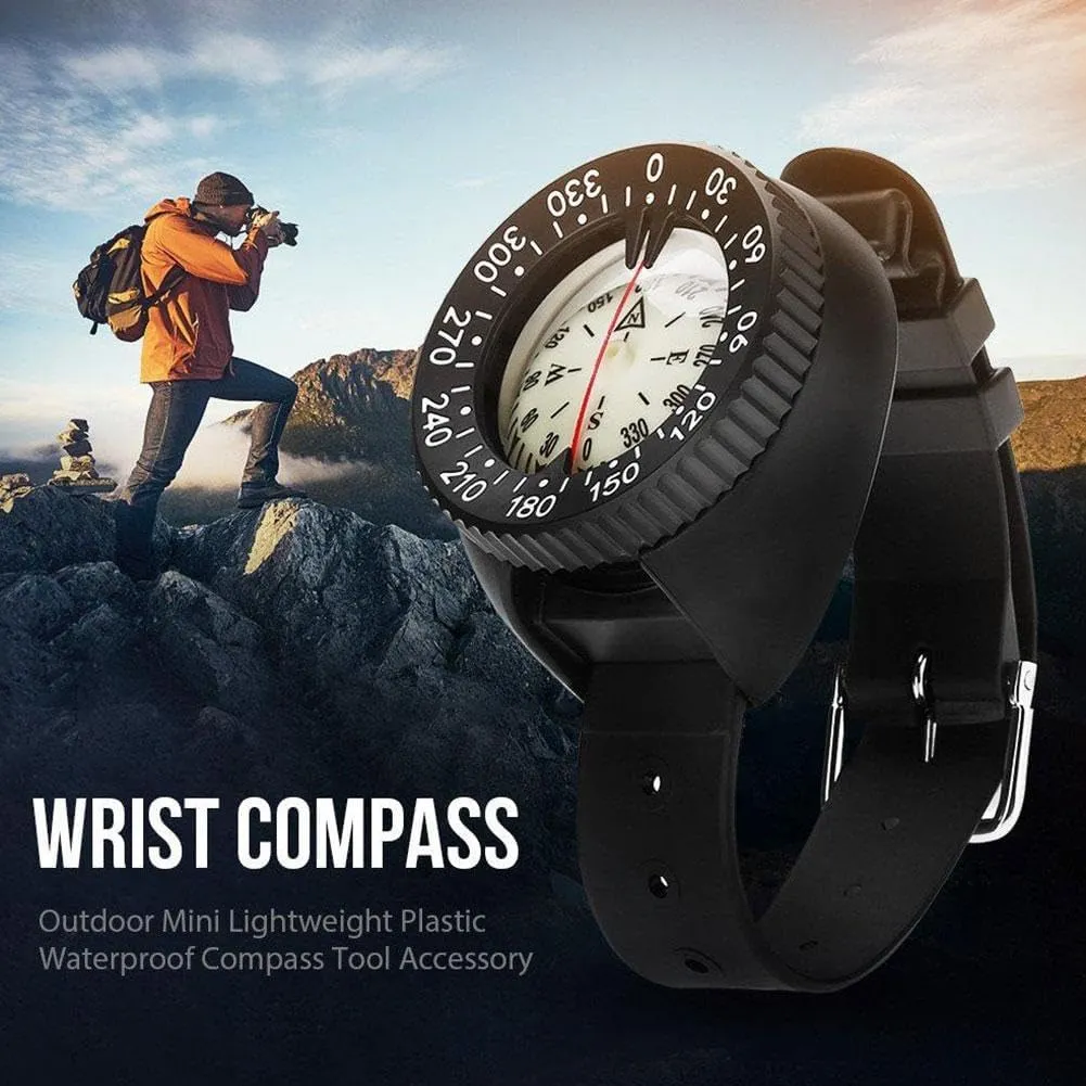 Compass Digital Compass Dive Compass Wrist Compass Marine Compass for Outdoor Sports Diving Survival Emergency