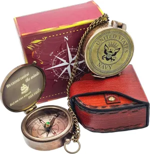 Compass - Gift for Army, Navy, Marine Corps, Baptism, Easter, Birthday, Fathers Day, Graduation, Wedding