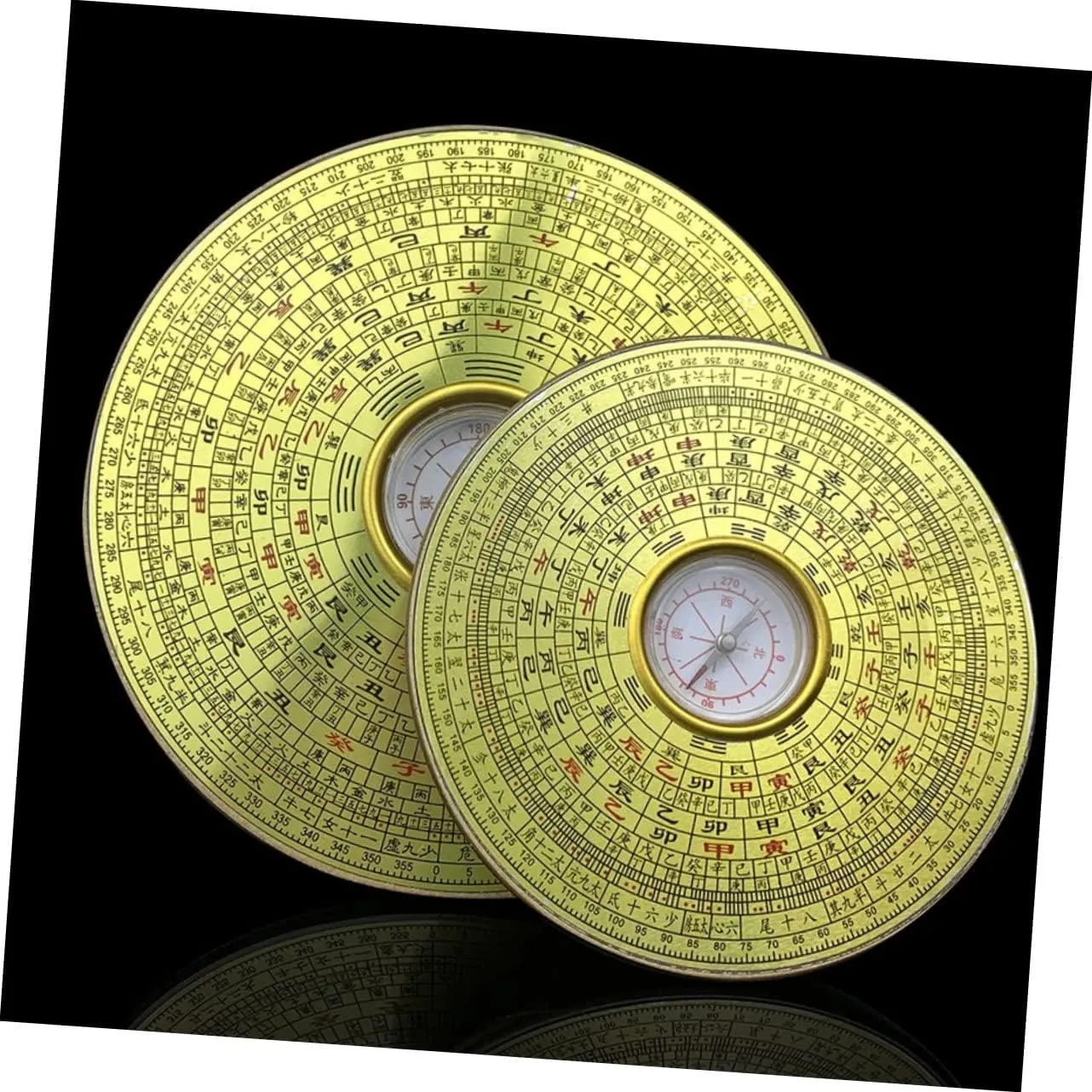 Compass Hiking Car Desktop Money Decorations House Decorations for Home Lucky Ancient Chinese