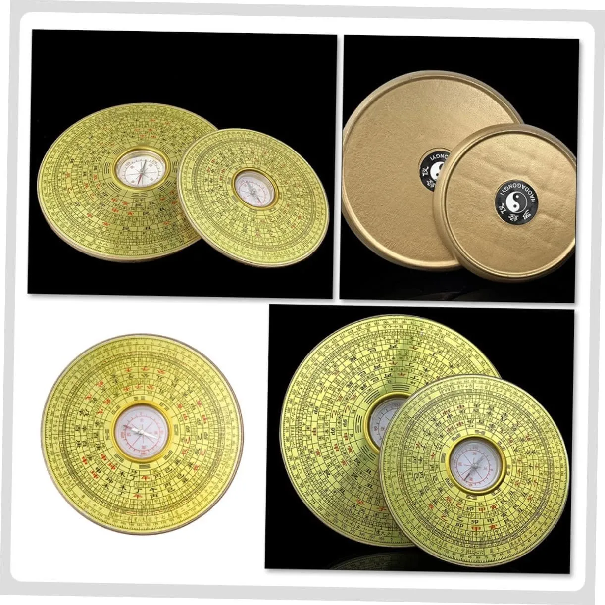 Compass Hiking Car Desktop Money Decorations House Decorations for Home Lucky Ancient Chinese