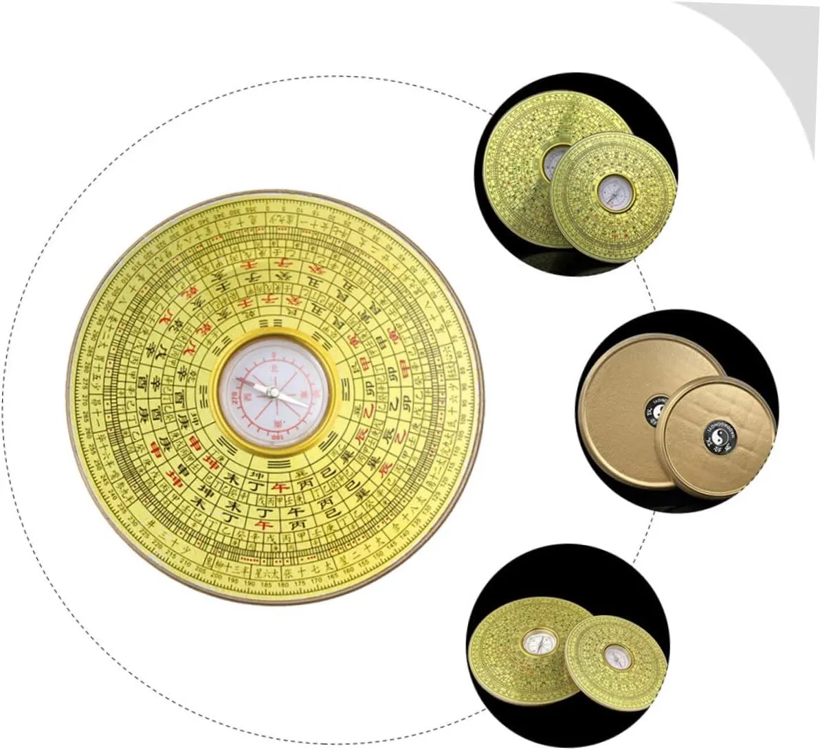 Compass Hiking Car Desktop Money Decorations House Decorations for Home Lucky Ancient Chinese
