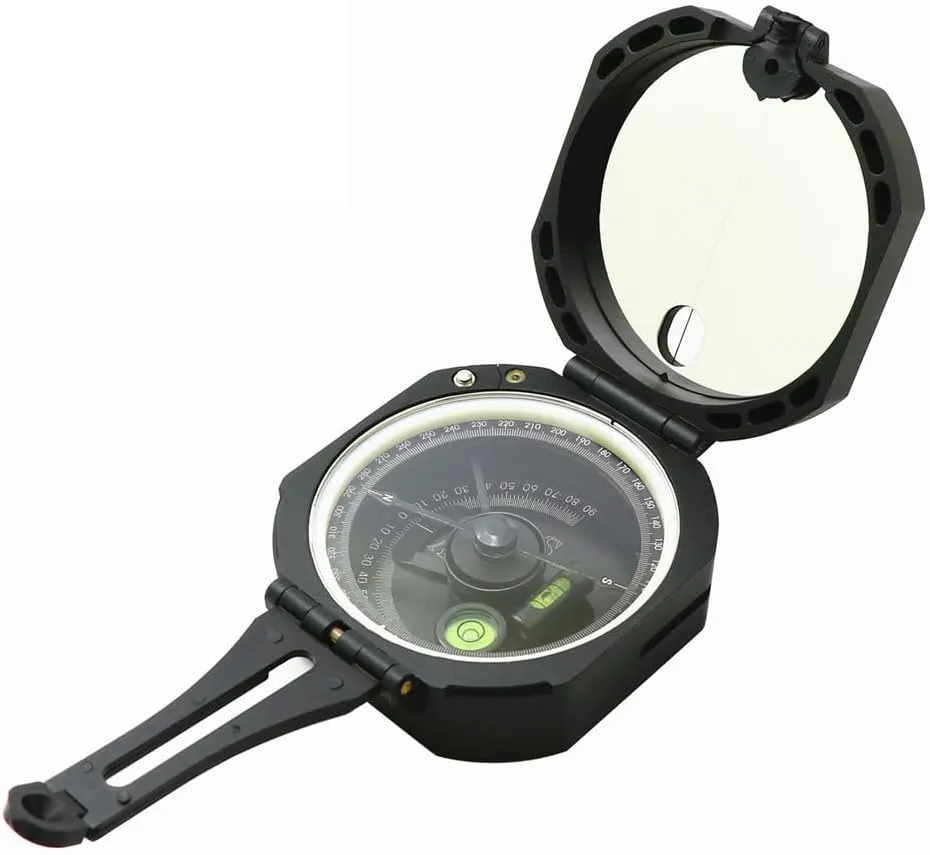 Compass,YIWENG Multifunctional Compass High-Accuracy Geological Compass Survival Orienteering Compass Waterproof Gradiometer Inclinometer for Camping Hiking Adventure s Training