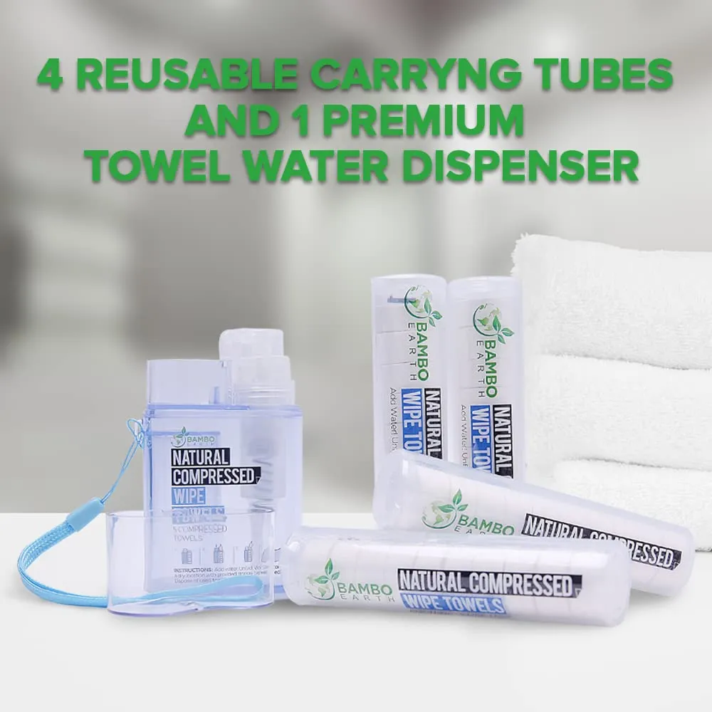 Compressed Towels Toilet Paper Tablets - Portable Compact Disposable Face Towel Wipes - Mini Coin Washcloth Tissues For Travel Camping Or Hiking   Reusable Water Tissue Dispenser (Cost Effective 500)