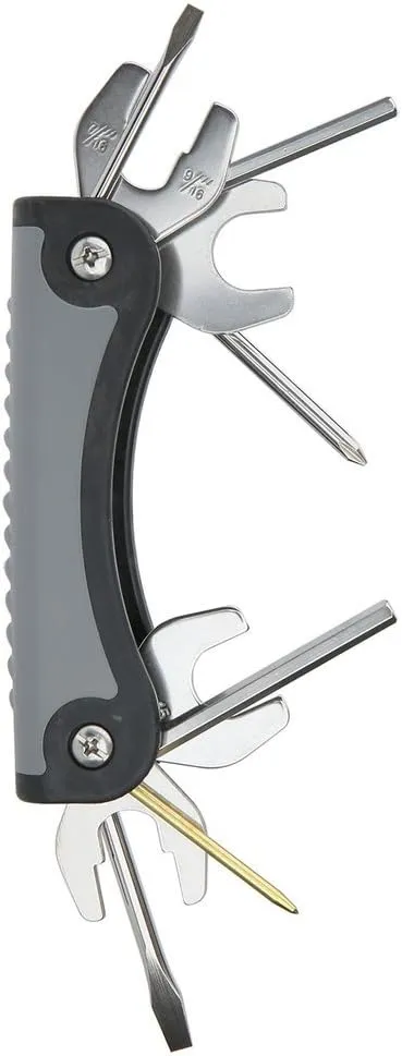 Concepts T-2 Scuba Toolpack Multi Tool for Repairing & Adjusting Scuba Diving Regulators (11 Tool Black Gray)