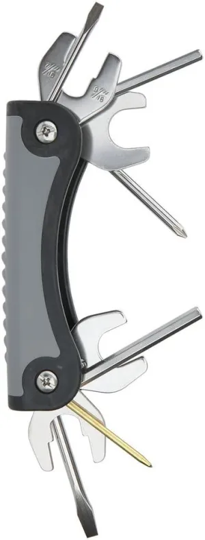 Concepts T-2 Scuba Toolpack Multi Tool for Repairing & Adjusting Scuba Diving Regulators (11 Tool Black Gray)
